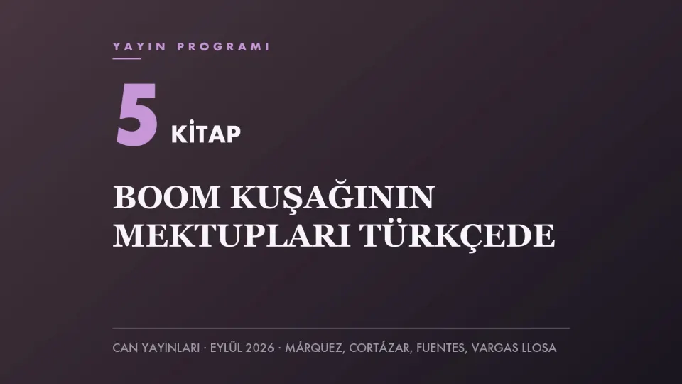 Can Yayınlarının eylül programı haberi için hazırlanan koyu zeminli kapak görseli