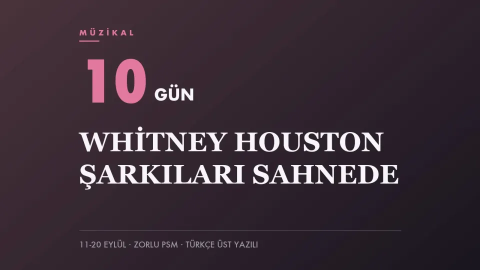 The Bodyguard müzikalinin İstanbul gösterileri için hazırlanan kapak görseli