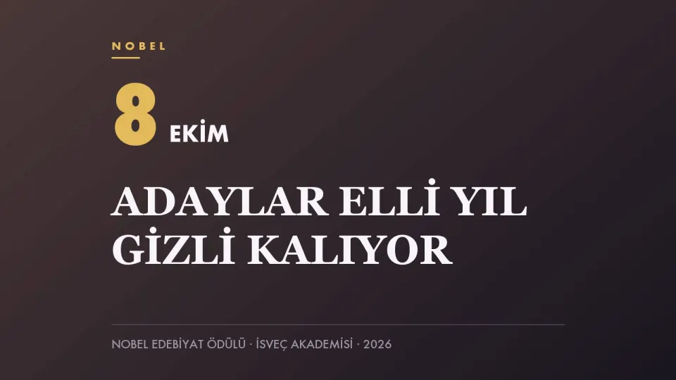 Nobel Edebiyat Ödülü 2026 haberi için hazırlanan koyu zeminli kapak görseli